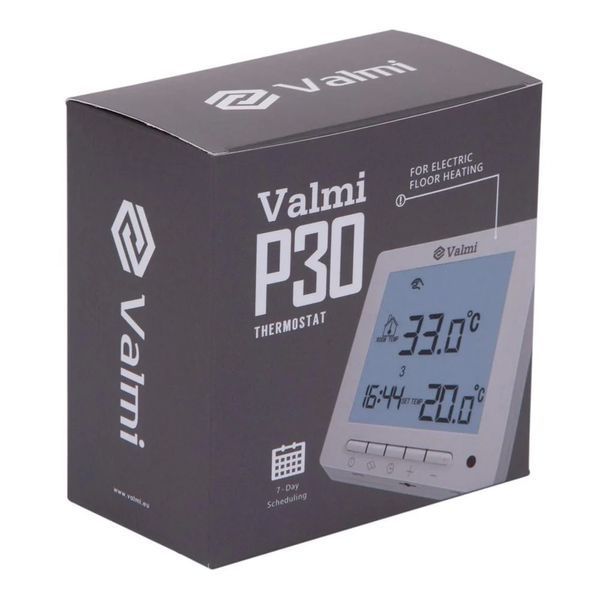 Терморегулятор Valmi P30 програмований для теплої підлоги P30 фото